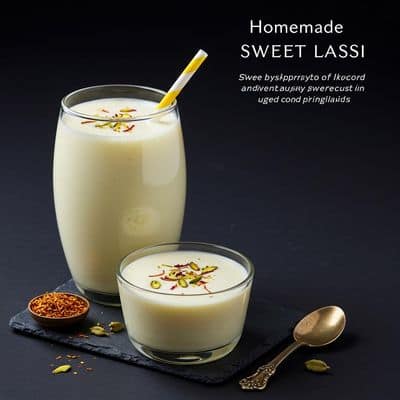 Homemade Sweet Lassi