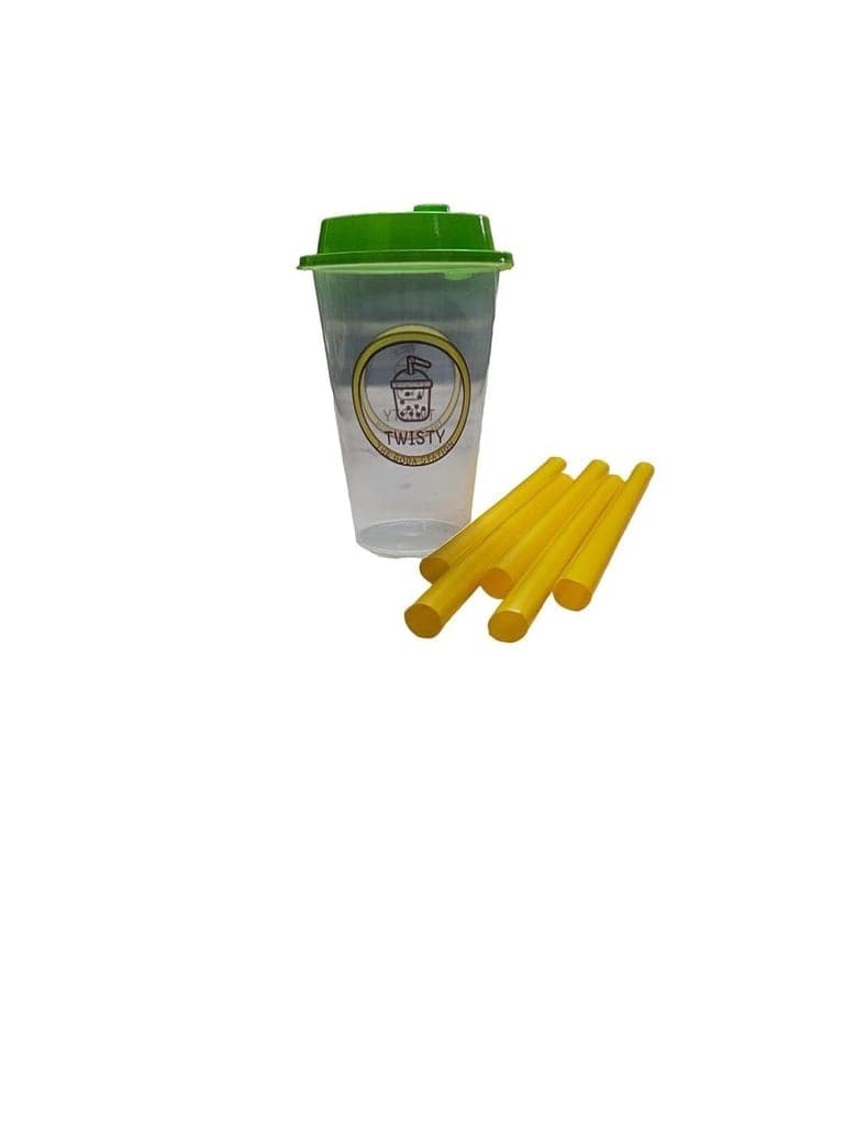 Twisty The Boba Station� Combo Kit | 1 Kg Tapioca Pearls, 350 Grams Mango Popping Boba With 10 Straws (12mm) And 1 Sipper Cup For Bubble Tea, Ice Cream, Smoothies And Milkshakes view 5
