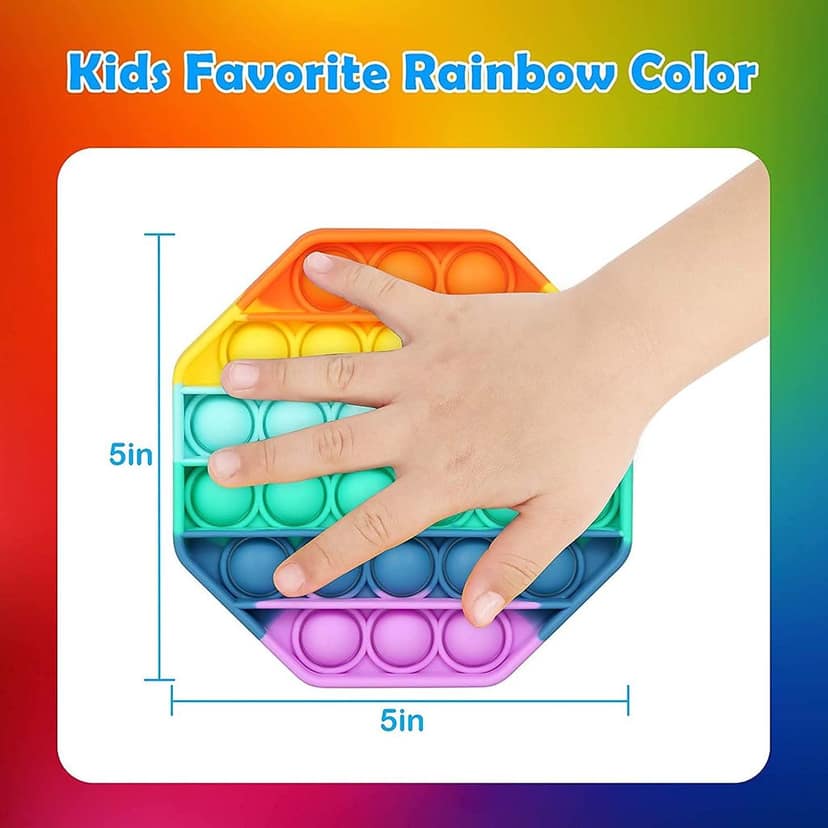 Nawani Push Pop Bubble Fidget Sensory Toy,Autism Special Needs Silicone Stress Relief Toy. view 4