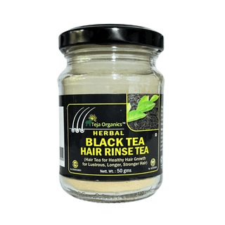 Black Tea Hair Rinse 50g | Herbal Hair Care | Black Hair Rinse Tea for Healthy Hair Growth for Lustrous, Longer, Stronger Hair | No Chemicals