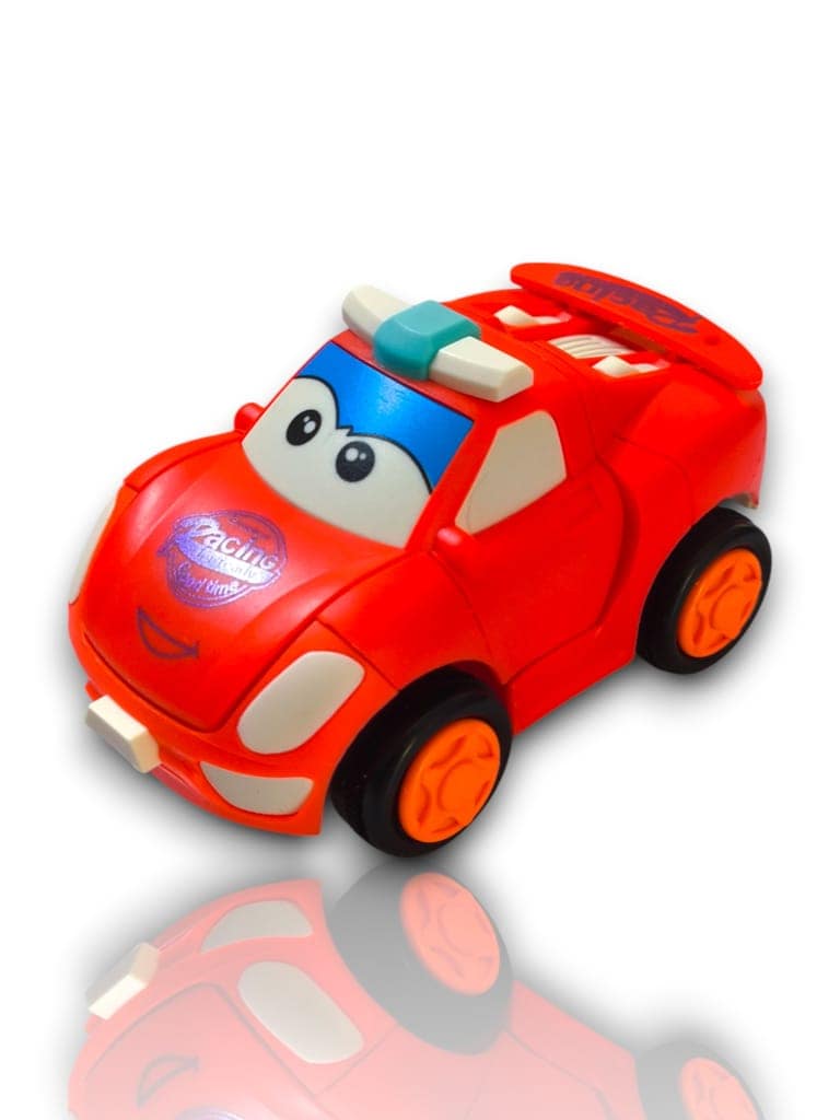 DGTAL GUMTI 2-in-1 Transformer Robot Car Toys for Kids | Friction-Powered Vehicle Playset | Cartoon Car to Robot Conversion | Friction-Powered Racing Car for Boys & Girls Transforming (Parrot Green)