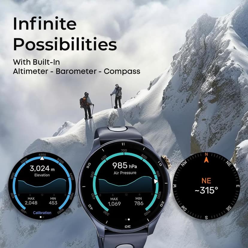 Titan Celestor 1.43" AMOLED Smart Watch with Built-in GPS, Advanced Health Intelligence, AI Voice Assistant, Aluminium Case, 100+ Sports Modes, Water Resistance – Smartwatch for Men & Women (Blue) view 5