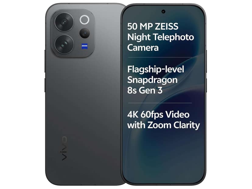 Vivo V70 Elite 5G Smartphone (12GB RAM, 256GB Storage) Sleek Design, 5G Speed & Reliable Performance - Authentic Black