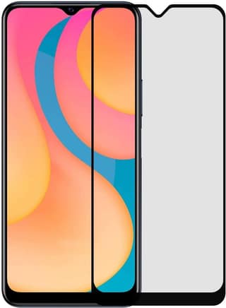 PLUGTECH Advanced Tempered Glass With Anti-Explosion 9H Hardness Edge-To-Edge Coverage Screen Guard for VIVO Y20MATTE