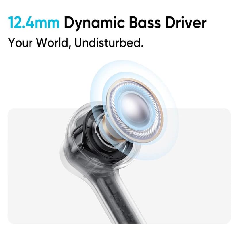 realme Buds T200x True Wireless Earbuds with 12.4mm Dynamic Bass Drivers, 25 dB ANC, Quad Mic, 45ms Latency, Upto 48 Hrs Playback, Fast Charge, IP55 Rated, BT 5.4 (Pure Black) view 7