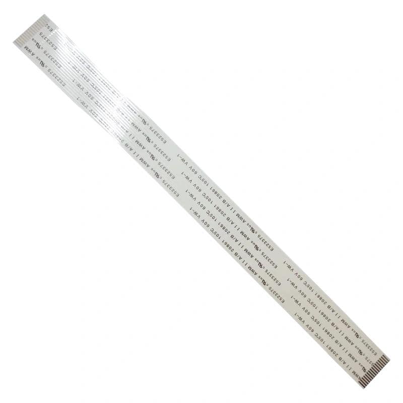 16 Pin 1mm Pitch 152mm Same Side Connection FFC Ribbon Flexible Flat Cable view 2