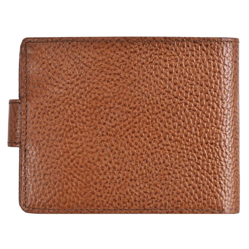 Tan Removable Card Slot Bi-Fold Genuine Leather 6 ATM Slots Wallet for Men WL504-B view 3
