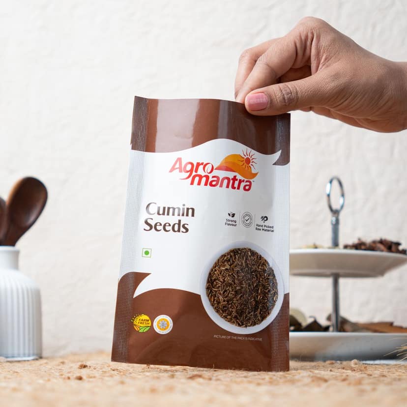 Agro Mantra Cumin Seeds 100g | Rich & Aromatic Flavor | Sourced from Gujarat | Perfect for Curries, Rice Pilafs, Dals & Spice Blends | Fresh & Preservative-Free view 2