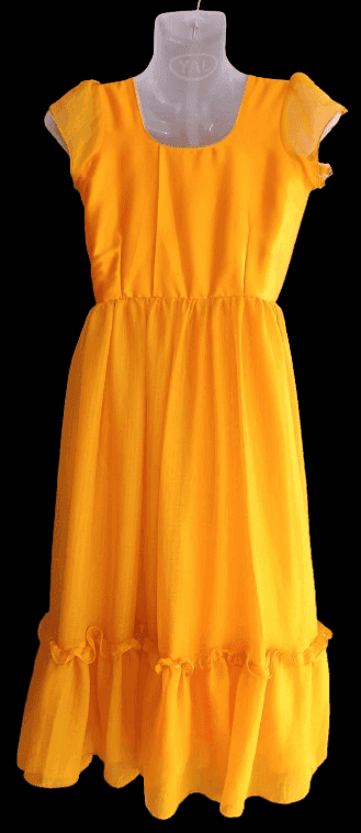 Women's Yellow Floral Embroidered A-Line Kurta view 3