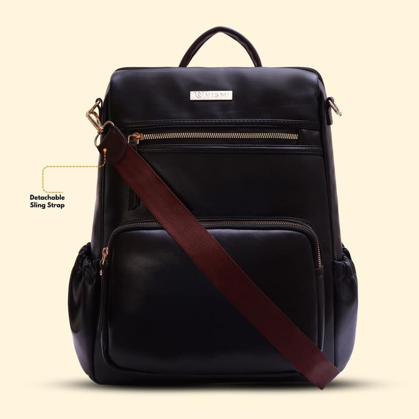 VISMIINTREND Women Bags | Stylish College Backpack | Backpack for Office Use | Travel Backpack | Vegan Leather | Waterproof | Laptop Backpack view 9