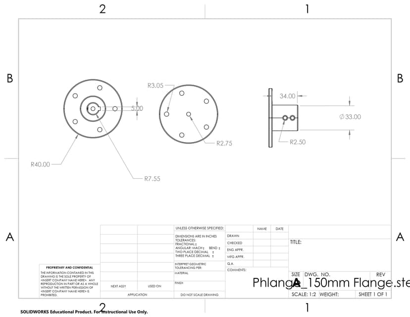 Wheel with Flange 150 MM view 2