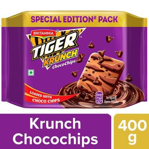 Britannia Tiger Krunch Biscuits, 400 g