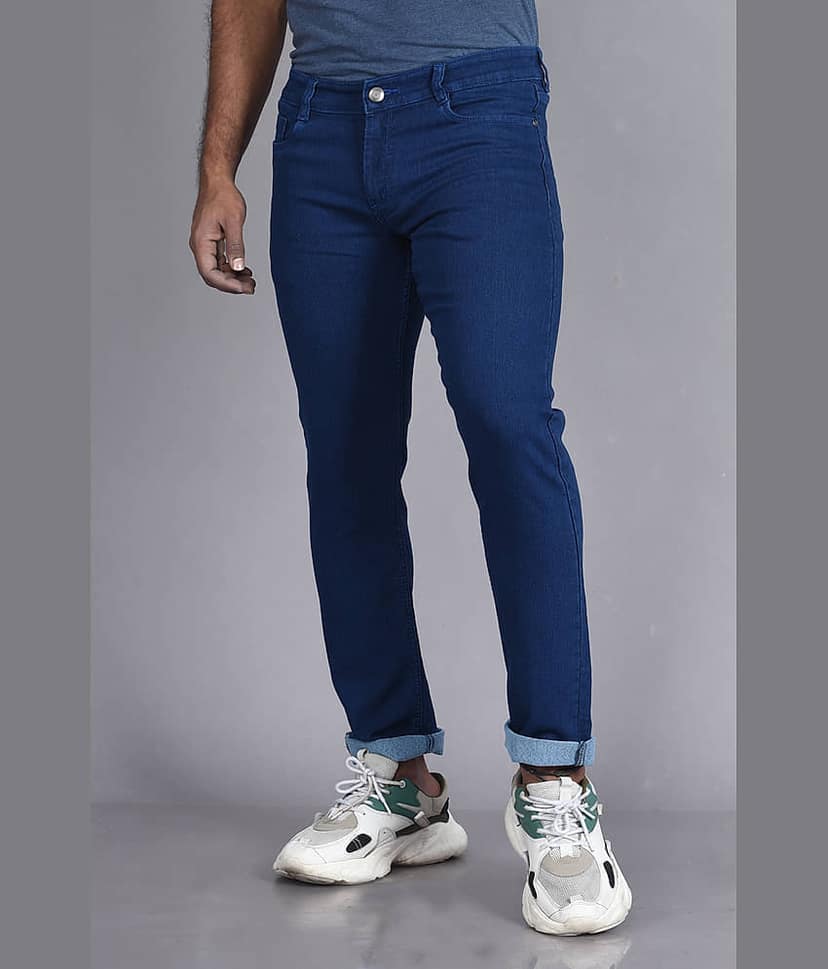 Aflash Slim Fit Basic Men's Jeans - Blue ( Pack of 1 )