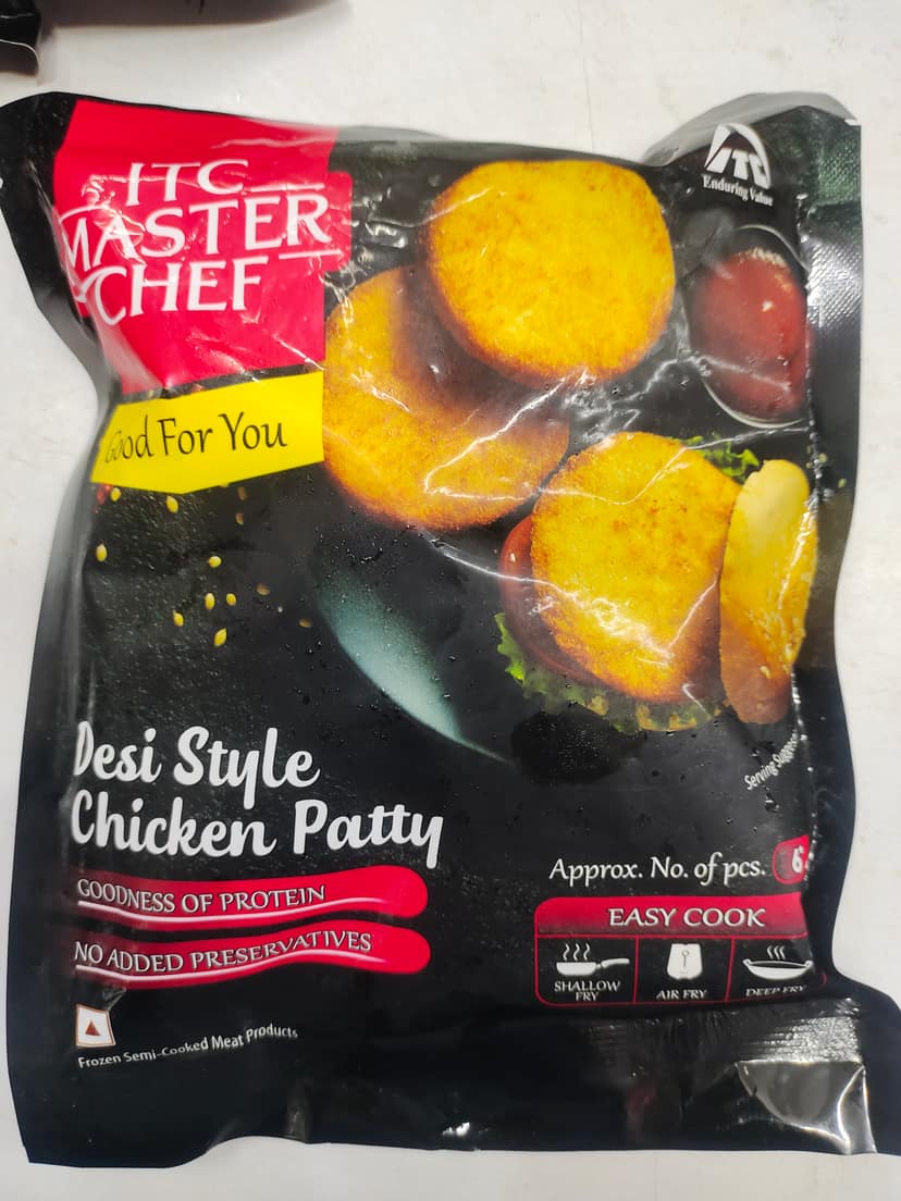ITC Master chef Desi style chicken patty