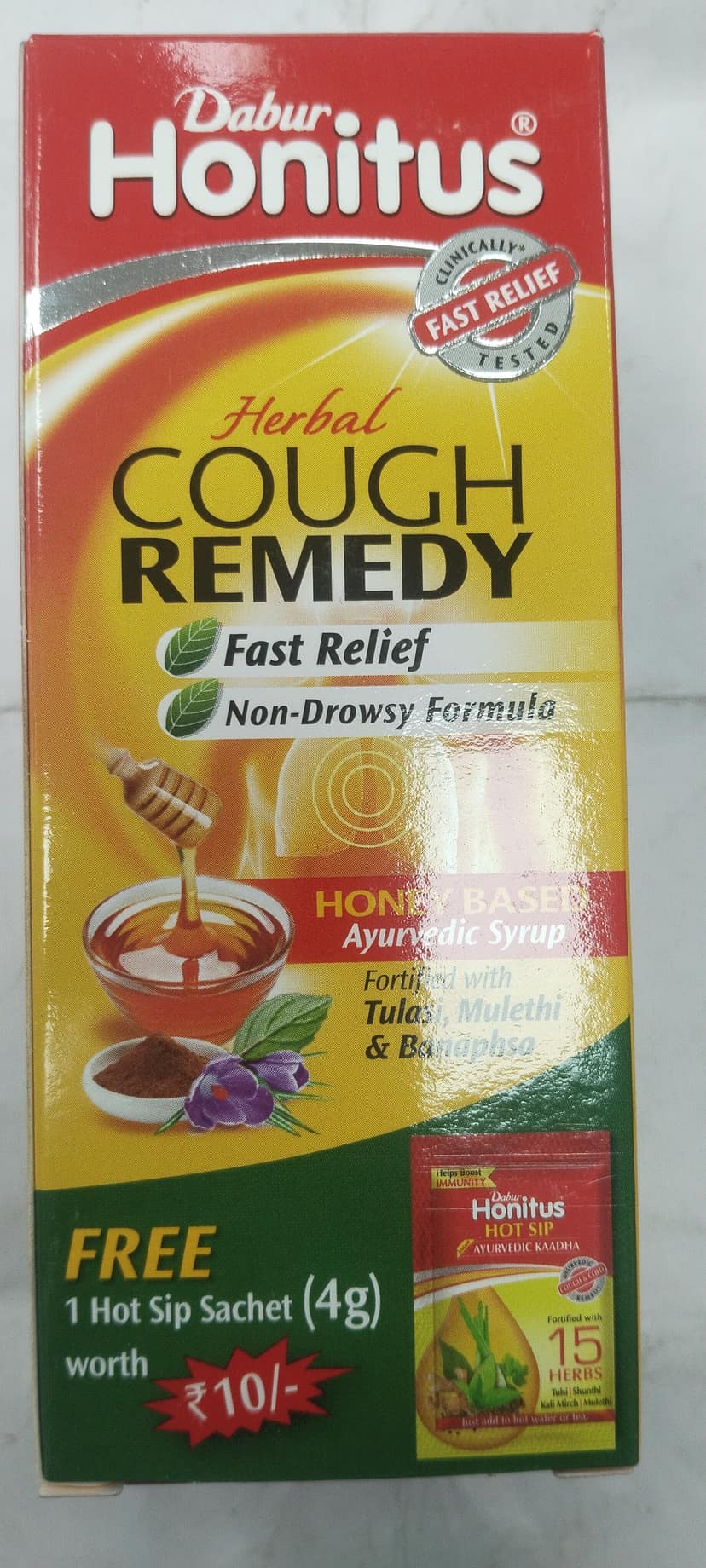 Dabur Honitus Herbal Cough Remedy Ayurvedic syrup