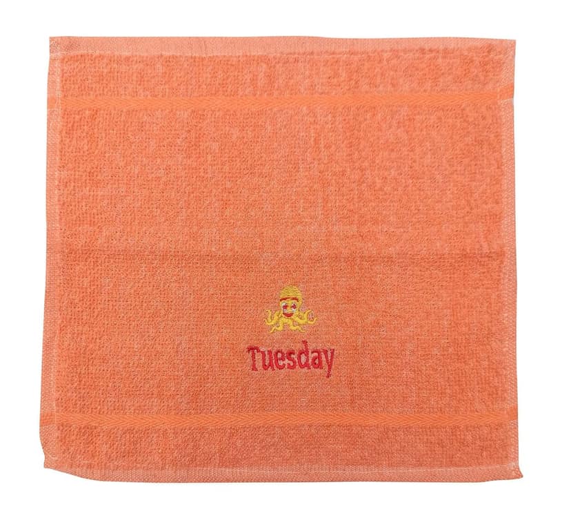 Mandhania Pure Cotton Monday to Sunday Pack of 7 Face Towels, Pack of 4 view 6