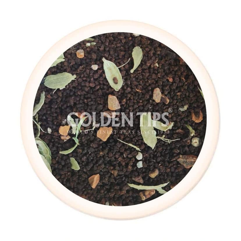 Golden Tips Loose Leaves Assam Masala Chai Spiced Tea Brocade Bag (125 Gram, 62 cups) view 4