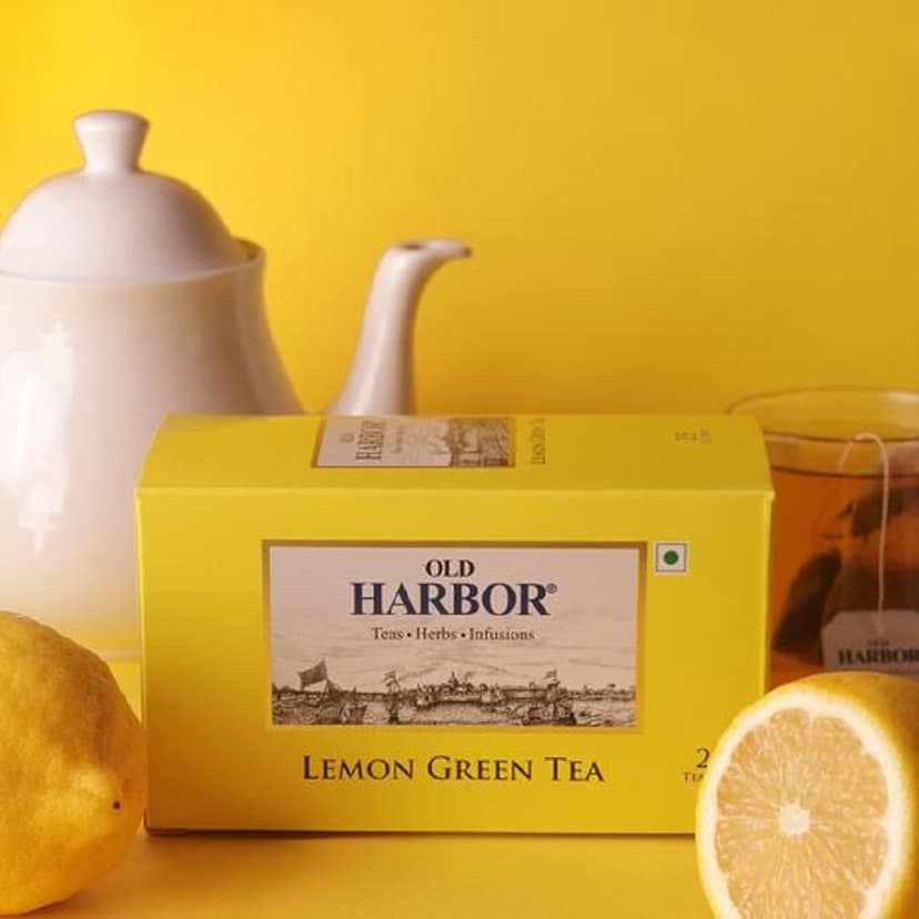 Old Harbor Lemon Green Tea 25 Tea Bags view 3