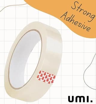 NAINA - Strong Adhesive Packing Tape 24mm x 50m, 6 Pack
