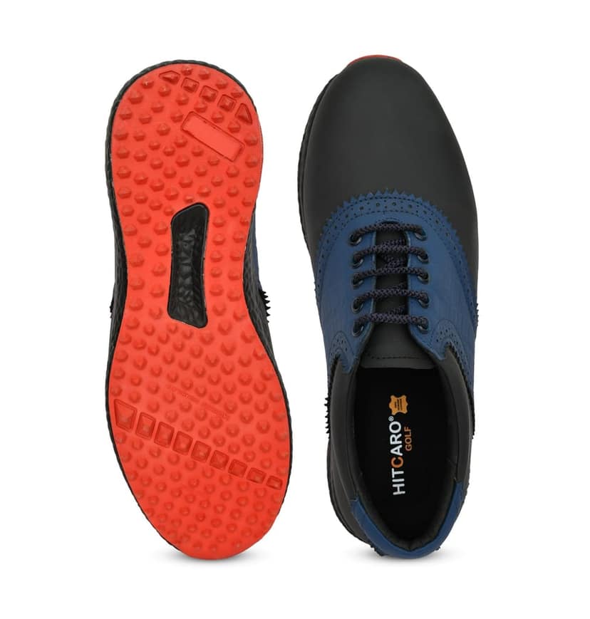 HITCARO Men Proffessional Leather Golf Shoes | Lace-Up | Phylon Sole |Waterproof | Comfortable | Breathable | Sports Shoes view 5