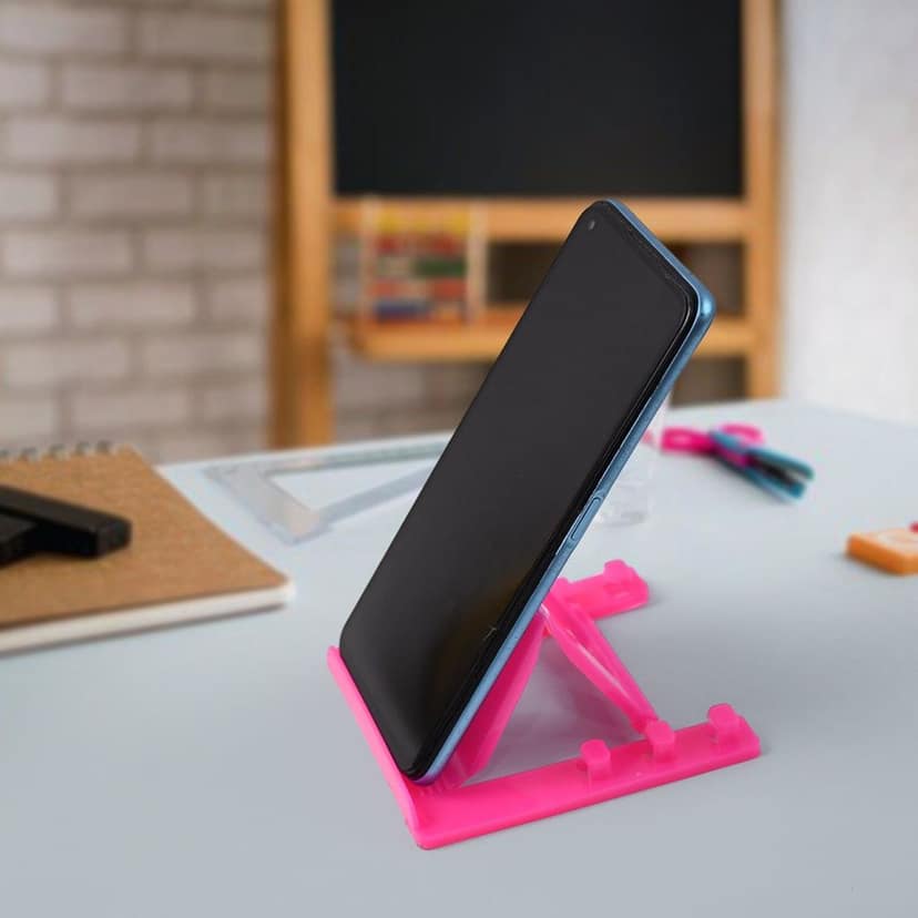Adjustable Foldable Plastic Mobile Phone Stand Holder (1 Pc) view 7