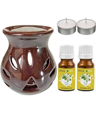 Peepalcomm Ceramic Aroma Oils & Diffusers Set - Pack of 5