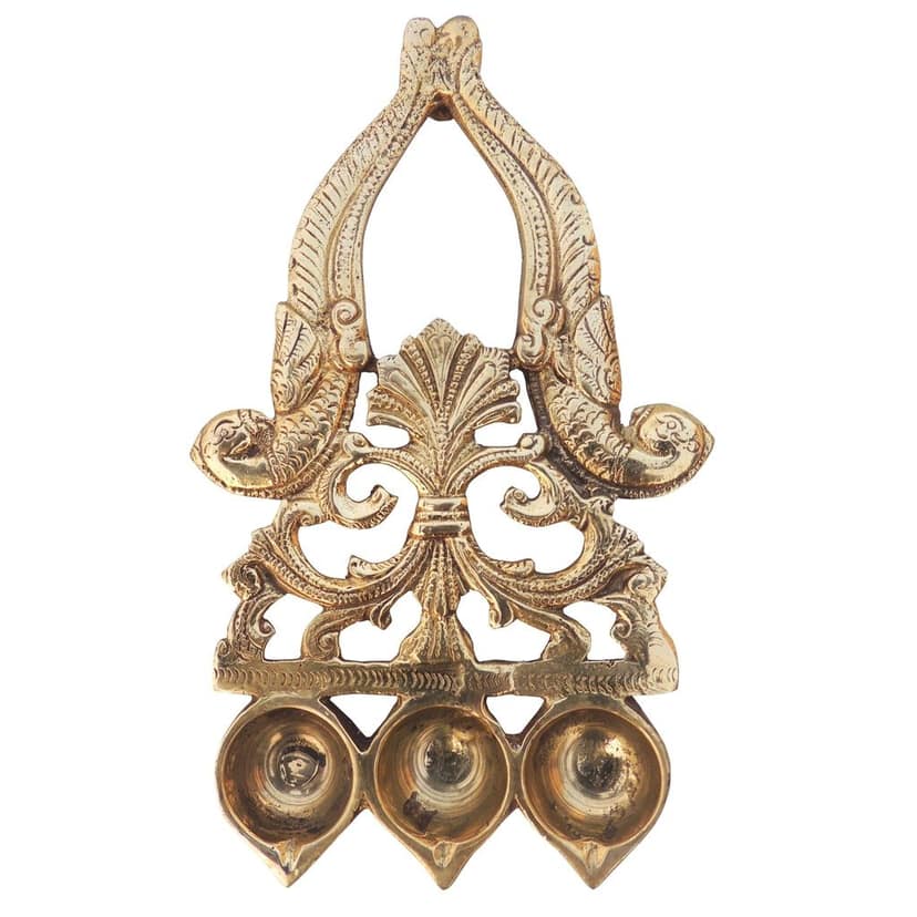 Brass Table Decor Deepak (BSMAS316) view 2