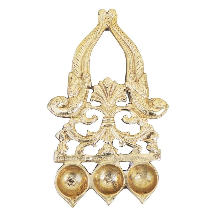 Brass Table Decor Deepak (BSMAS316) view 3