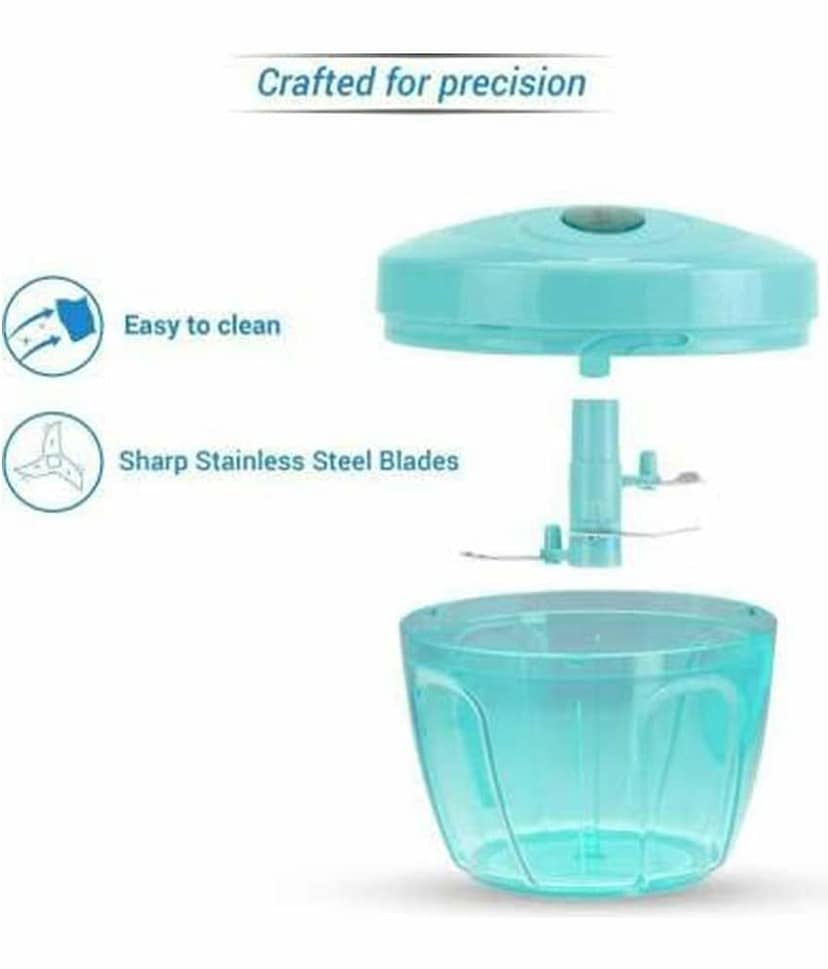 FULKIZA Blue Plastic Mannual Chopper 700 ml ( Pack of 1 ) view 2