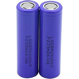 3.7V 2000 mAh Lithium Ion 18650 Rechargeable Battery (pack of 2)
