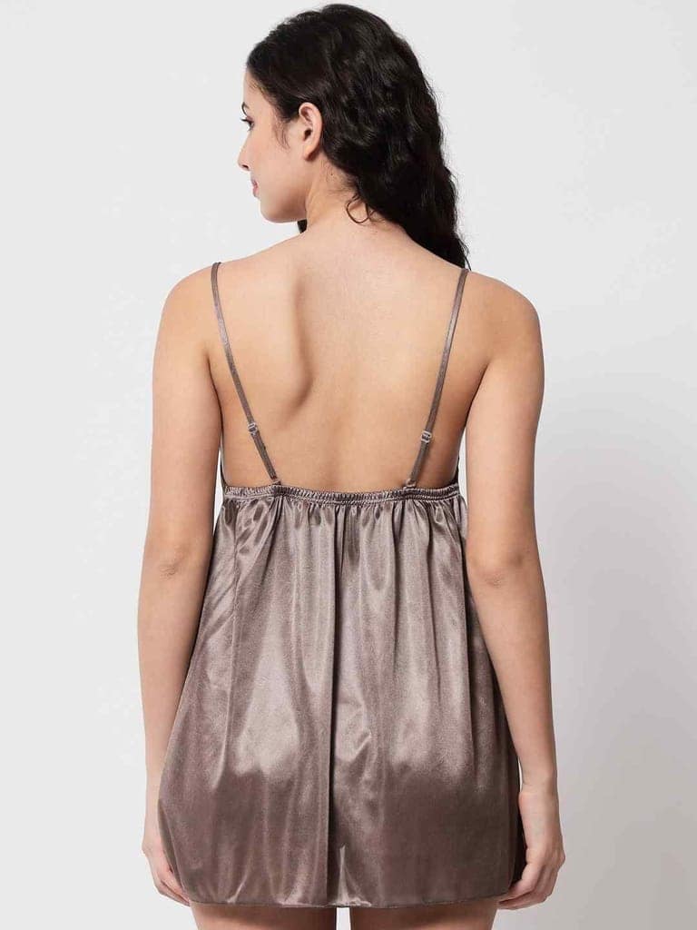 Plus Size Satin Honeymoon Babydoll Hot Night Dress 41Bm view 2