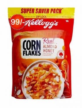 Kellogg's Real Almond Honey Corn Flakes, 180 gm