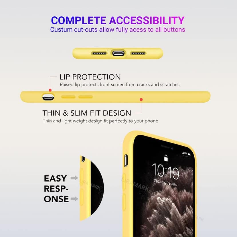 LIRAMARK Liquid Silicone Soft Back Cover Case for Apple iPhone 11 view 5