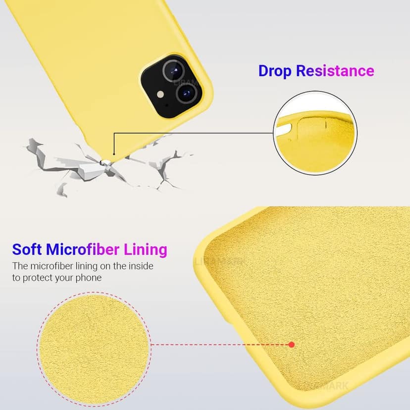 LIRAMARK Liquid Silicone Soft Back Cover Case for Apple iPhone 11 view 6