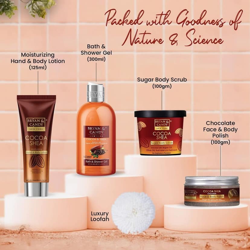 Bryan & Candy Cocoa Shea Tub Kit Gift Set For Women And Men view 3