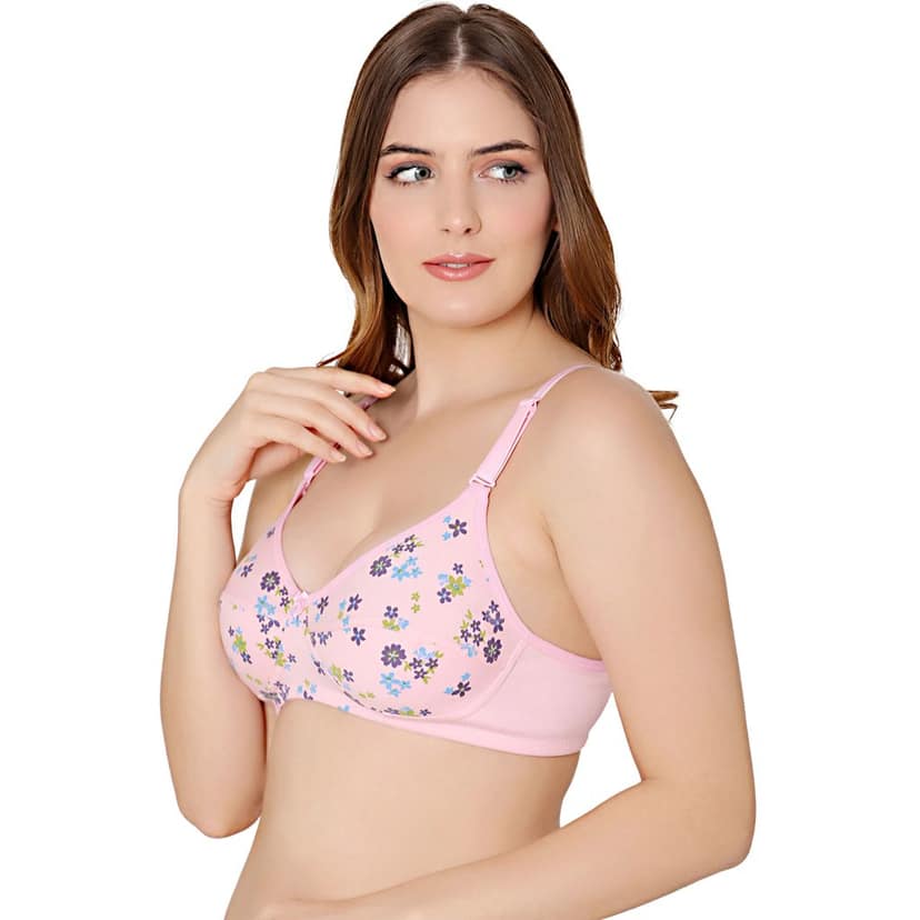 Bodycare cotton wirefree adjustable straps comfortable non padded Bra-1584CO view 2