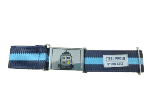 Steel Photo Nylon Belt with Custom Logo Buckle view 3