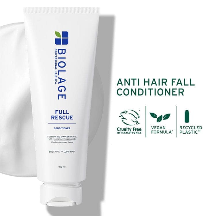 Biolage Full Rescue Anti-Hairfall Conditioner with Rosemary & Niacinamide - 74% Less Hairfall (100ml) view 2