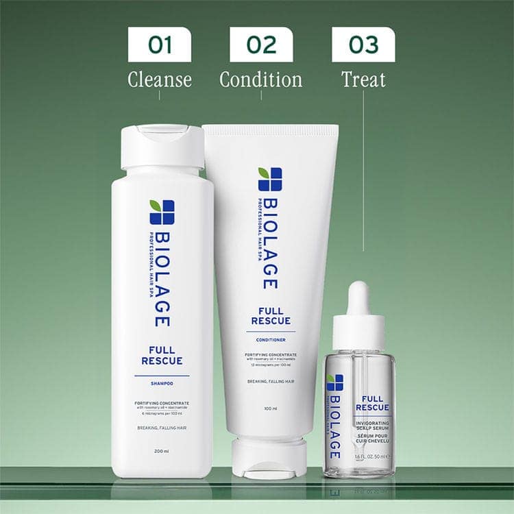 Biolage Full Rescue Anti-Hairfall Conditioner with Rosemary & Niacinamide - 74% Less Hairfall (100ml) view 9