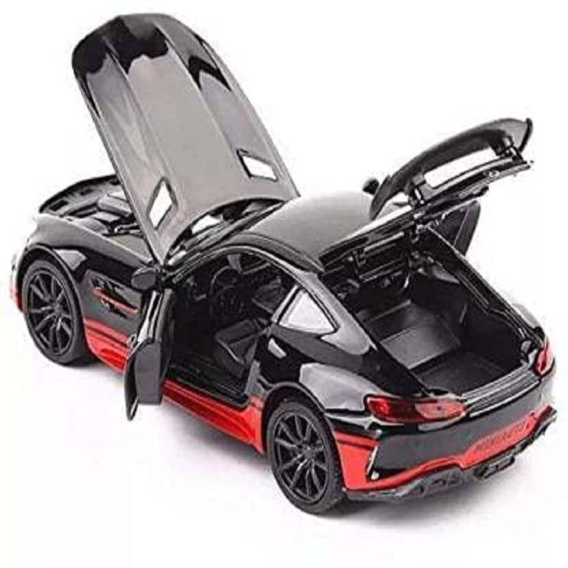 KTRS ENTERPRISE Diecast Metal Car Model 1/24 Benz AMG GTR Toy Cars for Kids Boy Girl Zinc Alloy Pull Back Toy Car with Sound and Light Gift and Collectible Car(AMG GT-121B) view 2