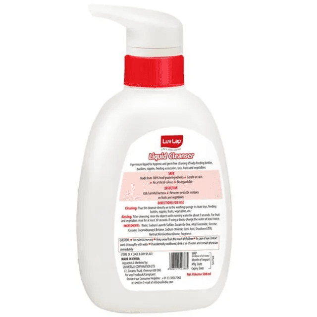 LuvLap Liquid Cleanser 500 Ml view 2