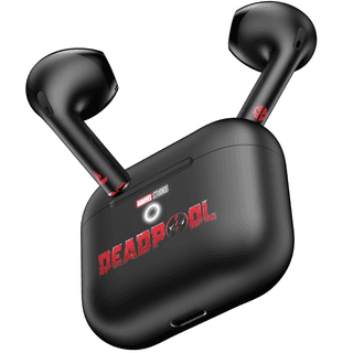 boAt Airdopes Alpha | True Wireless Earbuds with 35 Hours Playback, 13mm Drivers, ENx™ Tech, ASAP™ Charge, IWP™ Technology Assassin Black Deadpool Edition