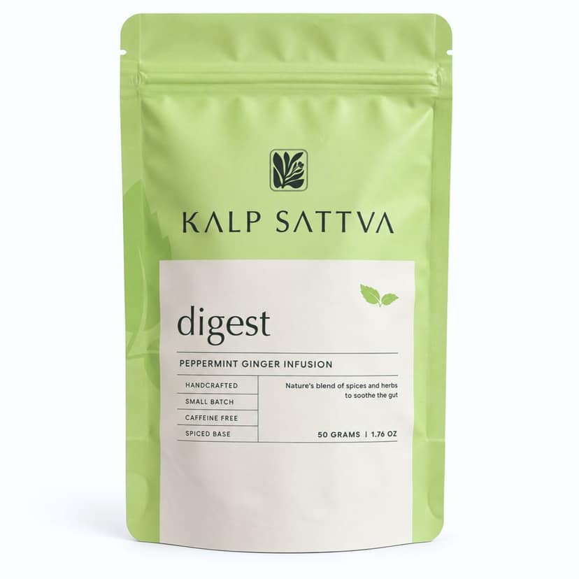 DIGESTIVE TEA | PEPPERMINT GINGER TEA | HERBAL TEA FOR DIGESTION