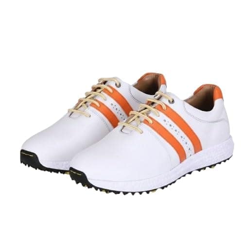 HITCARO Men Proffessional Leather Golf Shoes | Lace-Up | Phylon Sole |Waterproof | Comfortable | Breathable | Sports Shoes