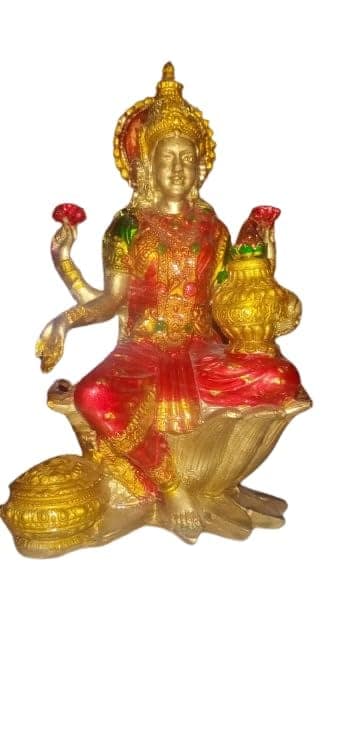 Idol 7-Inch Cold Cast Bronze Lakshmi Ganesha Murti Set of 2 for Home Puja and Gifting. view 2