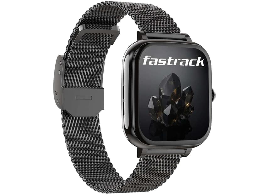 Fastrack Noir Rizz Smart Watch for Women with 1.72" inch Ultra HD Display, Womens Health, AI Watchface & AI Chat - Black & Black