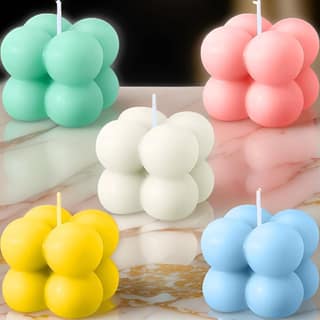 SS Enterprise Organic Soy Wax Bubble Candle for Home Decor | Scented Aromatic Fragrance Candles | Smoke-Free Pillar Candle