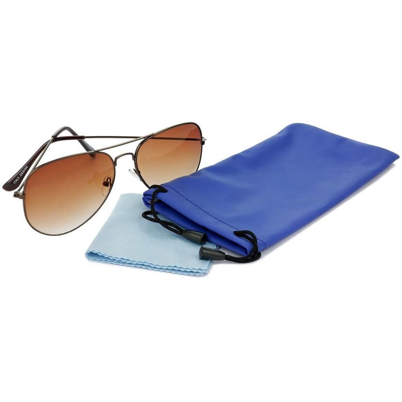 HRINKAR Men Women Boys & Girls Pilot Sunglasses Brown & Violet Frame, Brown & Grey Lens (Medium) Pack of - 2 view 7