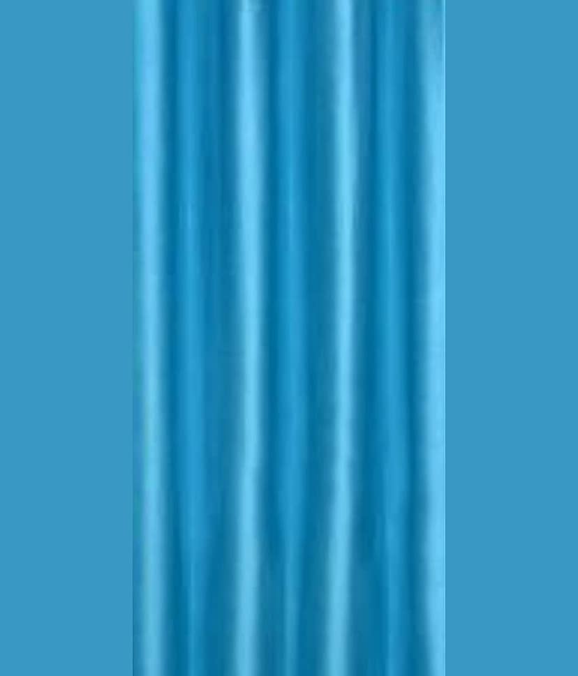 N2C Home Solid Semi-Transparent Eyelet Curtain 7 ft ( Pack of 3 ) - Teal view 2