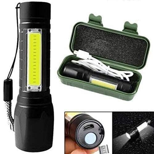 LED Flashlight with Zoom & USB Charging Kit - Portable & Bright view 3
